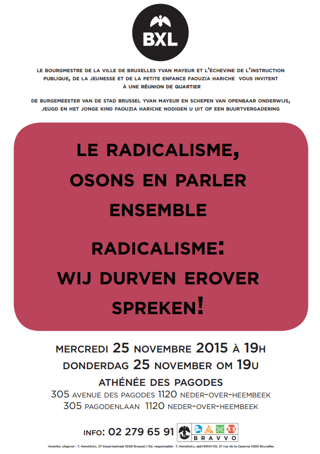 Réunion sur le radicalisme 25/11/2015 19h